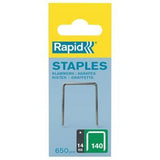 Tacker Staples 140/14 - RAPID 14mm Galvanised 650 Pack