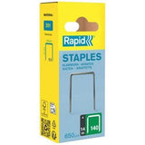 Tacker Staples 140/14 - RAPID 14mm Galvanised 650 Pack