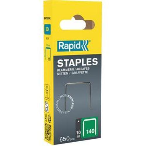 Tacker Staples 140/10 Stainless Steel 650Pk - RAPID