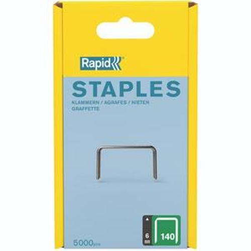 Tacker Staples 140/6 - RAPID 6mm Galvanised 5000 Pack