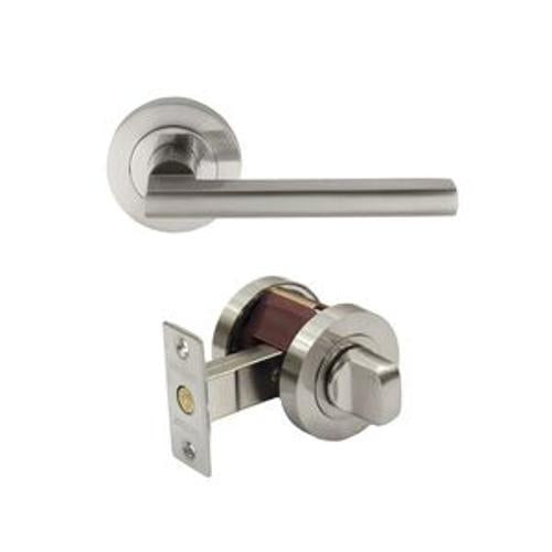 Futura Privacy Set Round Rose - Apex Brushed Nickel