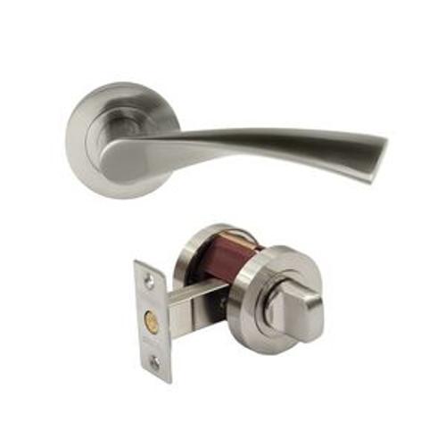 Futura Privacy Set Round Rose Helix Brushed Nickel