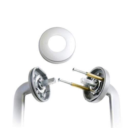 Velocity Standard Rose Series Lever Set Satin Chrome Pearl L3 DP LVEL1/L3SPDP