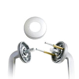 Velocity Standard Rose Series Lever Set Satin Chrome Pearl L4 LVEL1/L4SP
