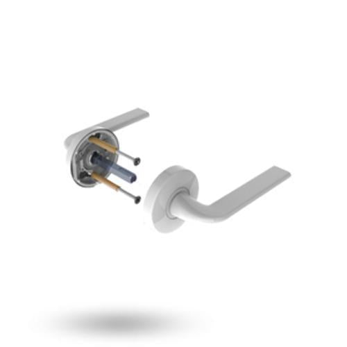 Velocity Standard Rose Series Lever Set Satin Chrome Pearl L4 LVEL1/L4SP
