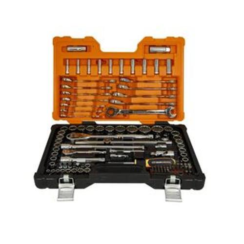 Metric/Sae Socket Set & Reversible Metric Ratcheting Wrenches 111 Piece