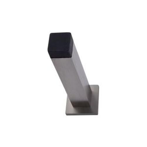 Door Stop Wall Mounted Square Aluminium Satin Nickel - Schlage 85mm