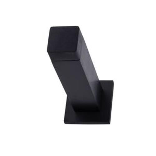Door Stop Wall Mounted Square Aluminium Black - Schlage 85mm