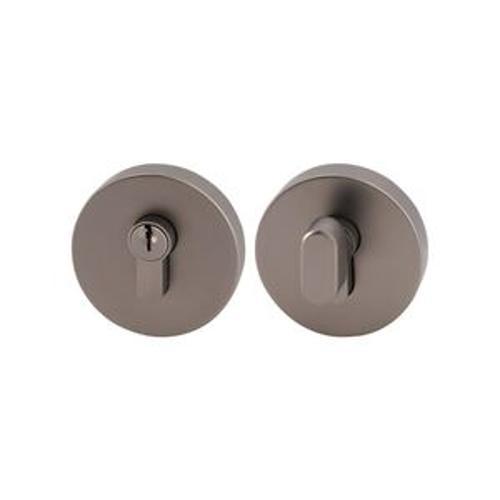 S Range Round Deadbolt Satin Graphite DEAD2SG - Miles Nelson