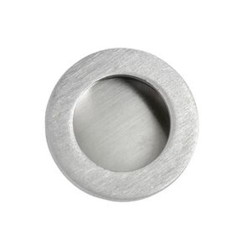 Round Flush Finger Pull - Miles Nelson 30mm Satin Chrome