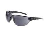 Ness Safety Glasses Black Temple AS/AF Smoke Lens With Cord - Bolle