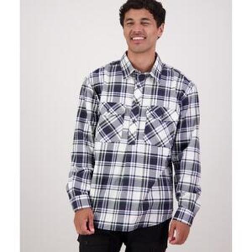 Egmont Shirt Mens Twin Pack Half Shirt Eden/Mid Ocean - Swanndri L