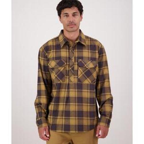 Egmont Shirt Mens Twin Pack Half Shirt Northlands/Bronze Olive - Swanndri L