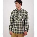 Egmont Shirt Mens Twin Pack Half Shirt Northlands/Bronze Olive - Swanndri L