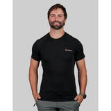 Combat Merino 160 Tee Apparel Black - Bushbuck L