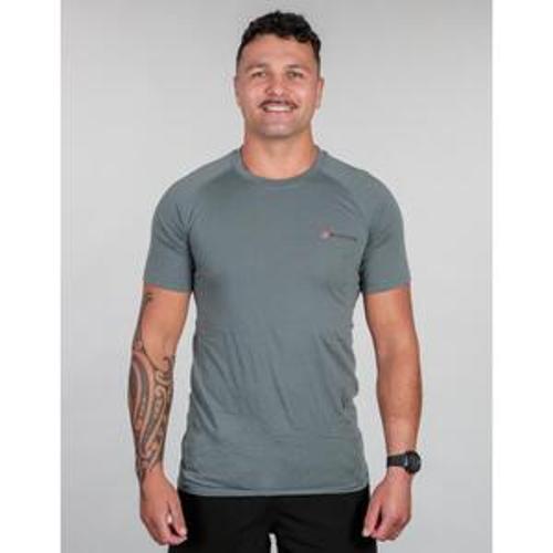 Combat Merino 160 Tee Apparel Gunmetal Grey - Bushbuck XL