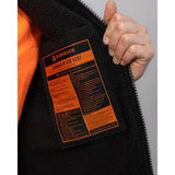 Canvas Hi-Vis Vest Black - Bushbuck L
