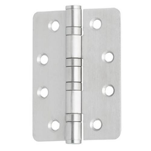 Radius Butt Hinge100mm x 75mm Fixed Pin Ball Bearing Stainless Steel T304