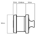 Deadbolt Universal Pack Paradigm 005 Round Rose L005/B1SPDP - Lockwood