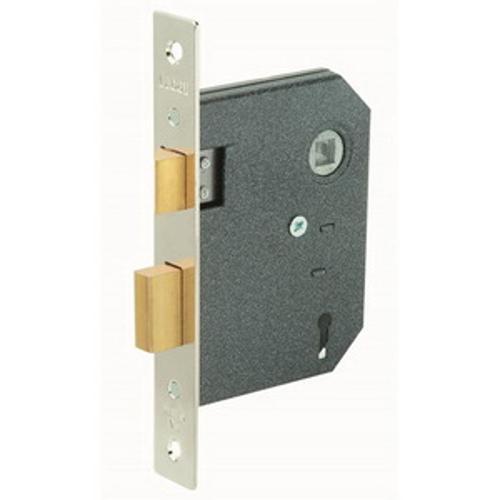 Fortune 2 Lever Mortice Lock Backset Nickel Plate - Schlage 57mm