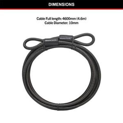 Cable Lock 4.6m x 10mm - Master Lock