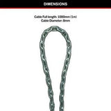 Chain 1m x 8mm - Master Lock