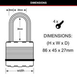 Padlock Magnum Keyed 45mm