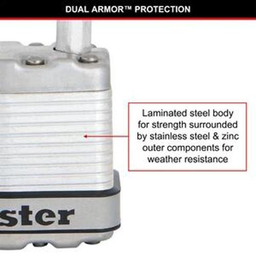 Padlock Magnum Keyed - Master Lock 45mm 4 Pack
