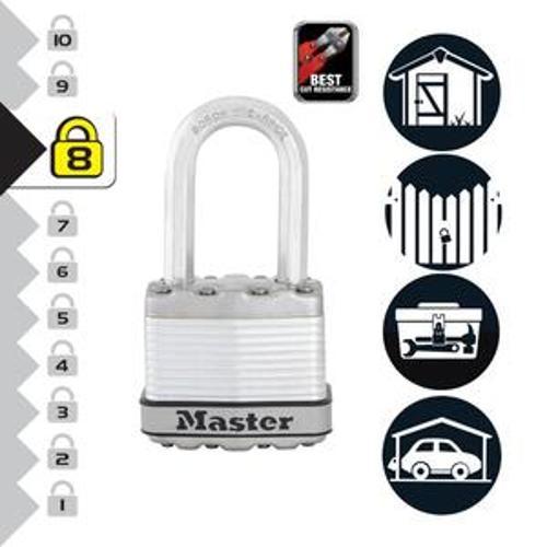 Padlock Magnum Keyed - Master Lock 45mm 4 Pack