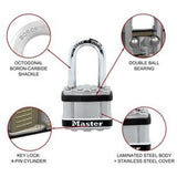 Padlock Stainless Steel Long Shackle - Master Lock 38mm