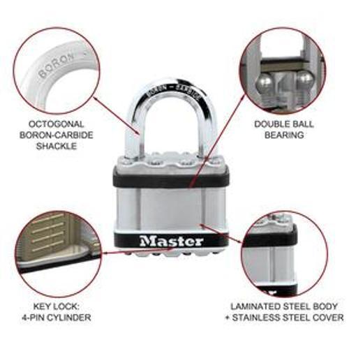 Padlock Stainless Steel - Master Lock 51mm