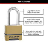 Combination Lock 51mm - MAGNUM