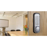 Mechanical Digital Knob Lock Satin Chrome SL2000SC - Yale