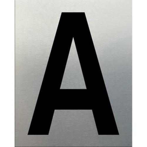 Self-Adhesive Aluminum Letter A - Markit Graphics 50mm