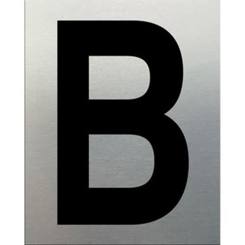 Self-Adhesive Aluminum Letter B - Markit Graphics 50mm