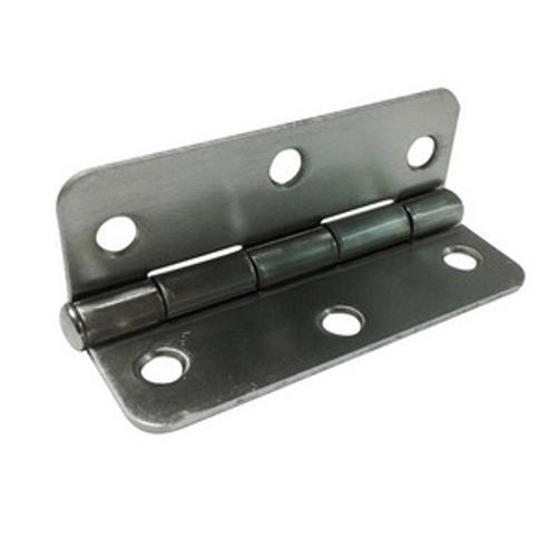 Radius Butt Hinge 90mm x 60mm Loose Pin Brushed Nickel - Gartner