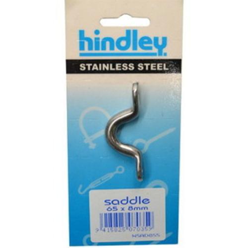 Saddle Stainless Steel - Hindley 65mm x 8mm Carded 1 Each