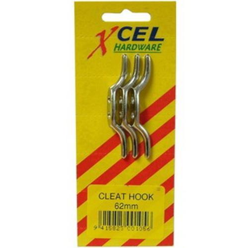 Xcel Cleat Hooks 3-pce 90mm Carded 3 Each