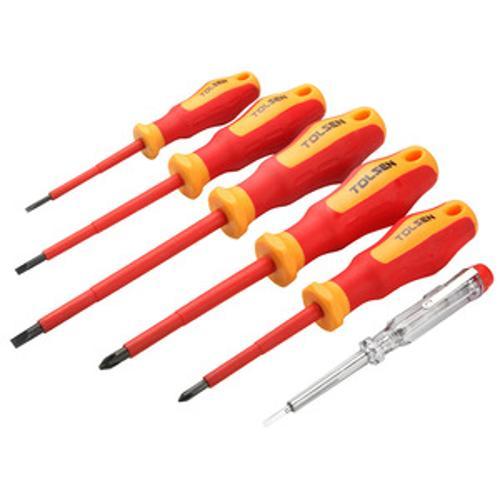 VDE Screwdriver Set Phillips and Slotted 6 Piece - Tolsen