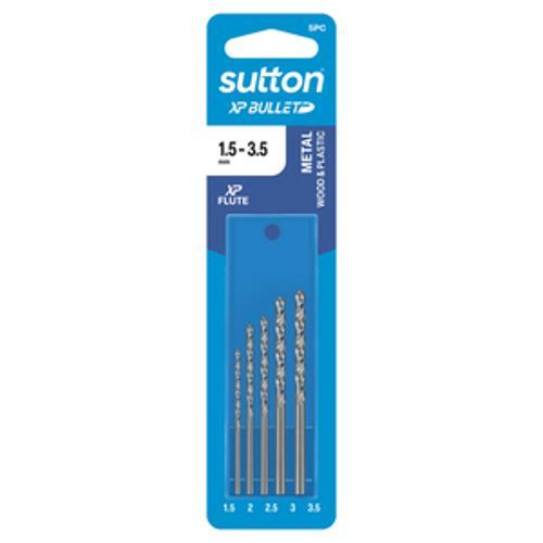 XP Bullet Jobber Drill Bit Refill Set HSS 1.5-3.5mm 5 Piece - Sutton
