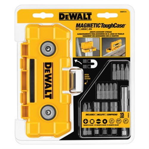 Magnetic Tough Yellow Case 15 Piece Set - DeWalt