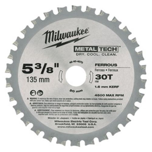 Circular Saw Blade 5-3/8 inch x - Milwaukee 20mm