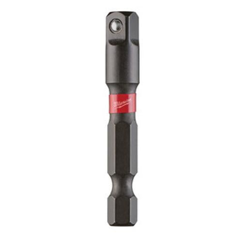 SHOCKWAVE Power Bit Socket Adapter 1/4 inch Hex to 1/4 inch Square - Milwaukee