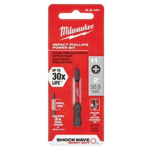 SHOCKWAVE Phillips No.1 Power Bit - Milwaukee 2 inch