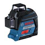 GLL 3-80 Professional 3 x 360 deg Plane Line Laser - Bosch 30m Red 0601063S00