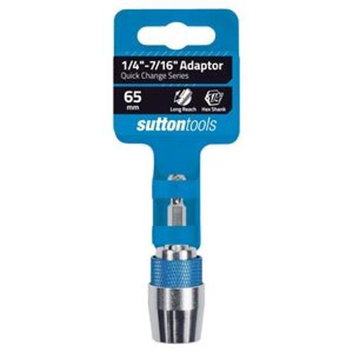 Quickchange Adaptor 1/4 Inch to 7/16 Inch Hex - Sutton