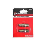 Male Connectors 2 Piece NITTO 1/4BSP - Powerbuilt