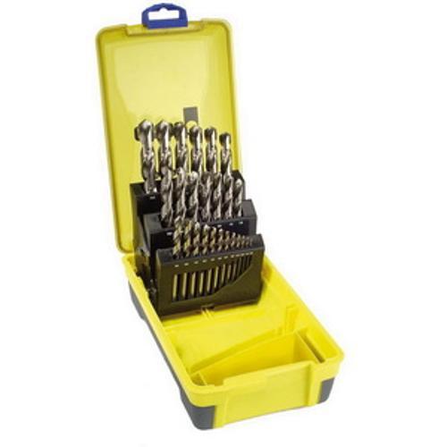1-13mm 25-Piece Metric Drill Bit Set - Bordo
