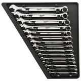 Metric Combination Wrench 15 Piece Set - Milwaukee
