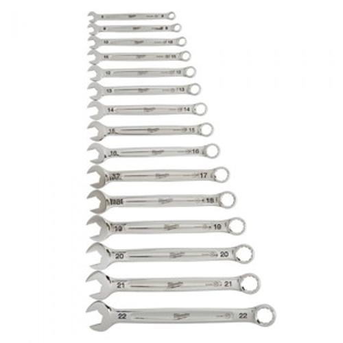 Metric Combination Wrench 15 Piece Set - Milwaukee